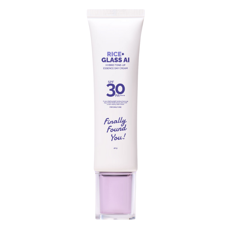 Rice+ Glass Al Hybrid Tone-Up Essence Day Cream SPF 30 PA +++++