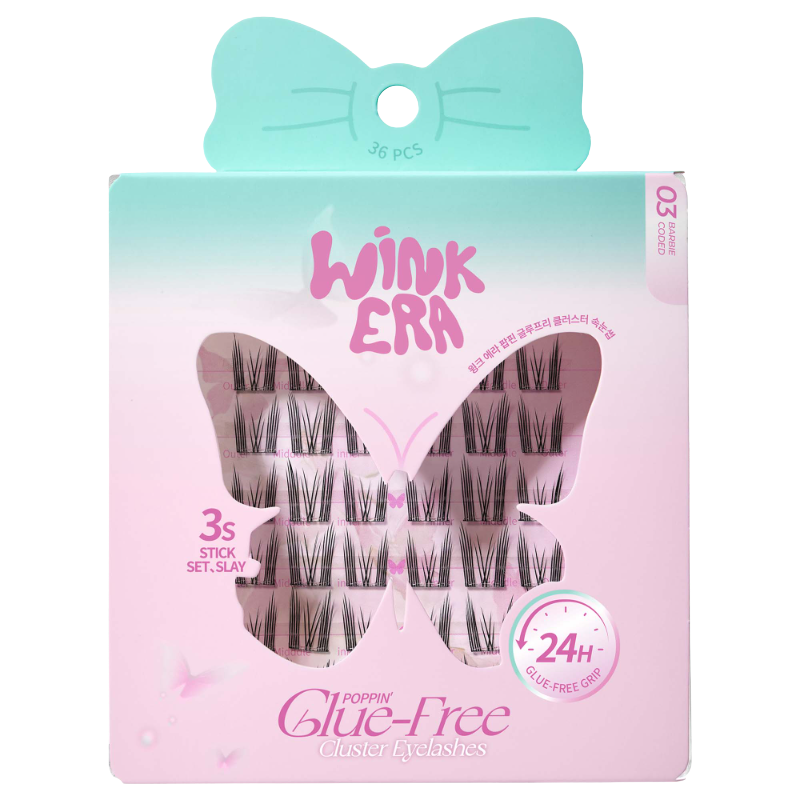 Wink Era Poppin' Glue-Free Cluster Eyelashes Free Tweezer