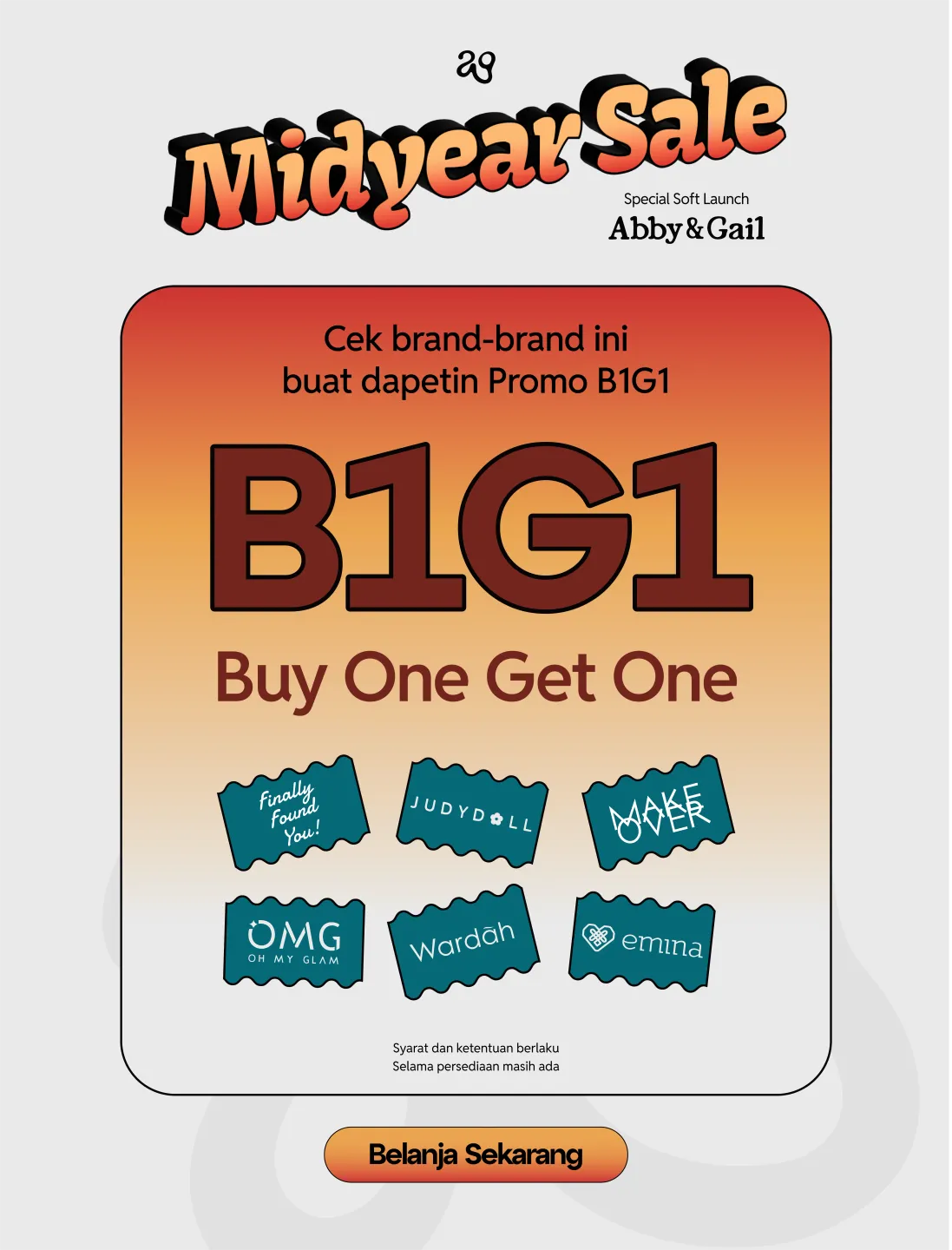 Banner B1G1 Midyear Sale
