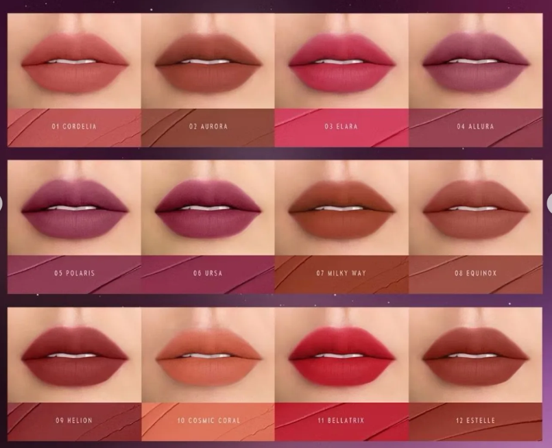 shades timephoria nebula velvet lip cream