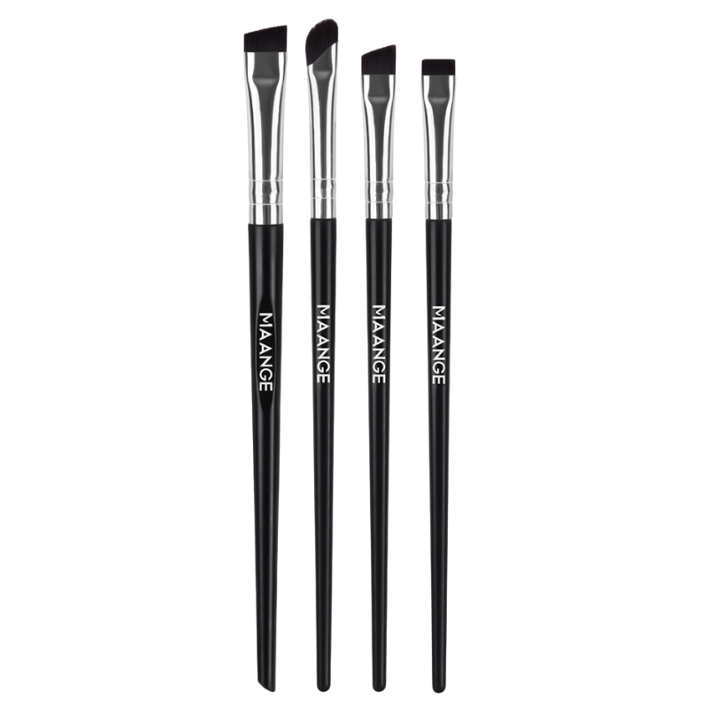 Set Brush Makeup Angled Kuas Eyeliner Eyebrow Brush Sickle Shape
