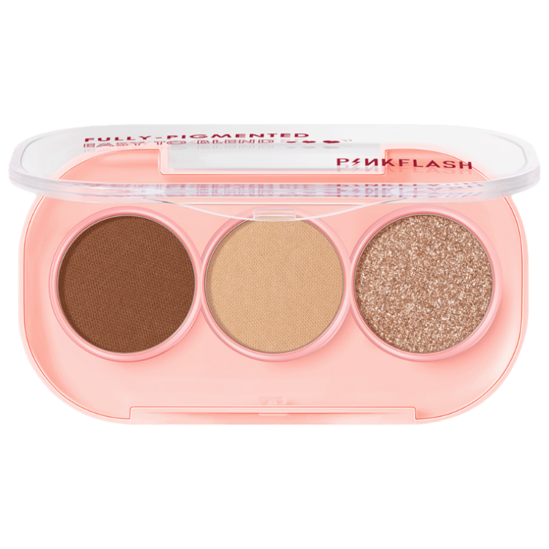 3 Shades Eyeshadow Palette Glitter High Pigment