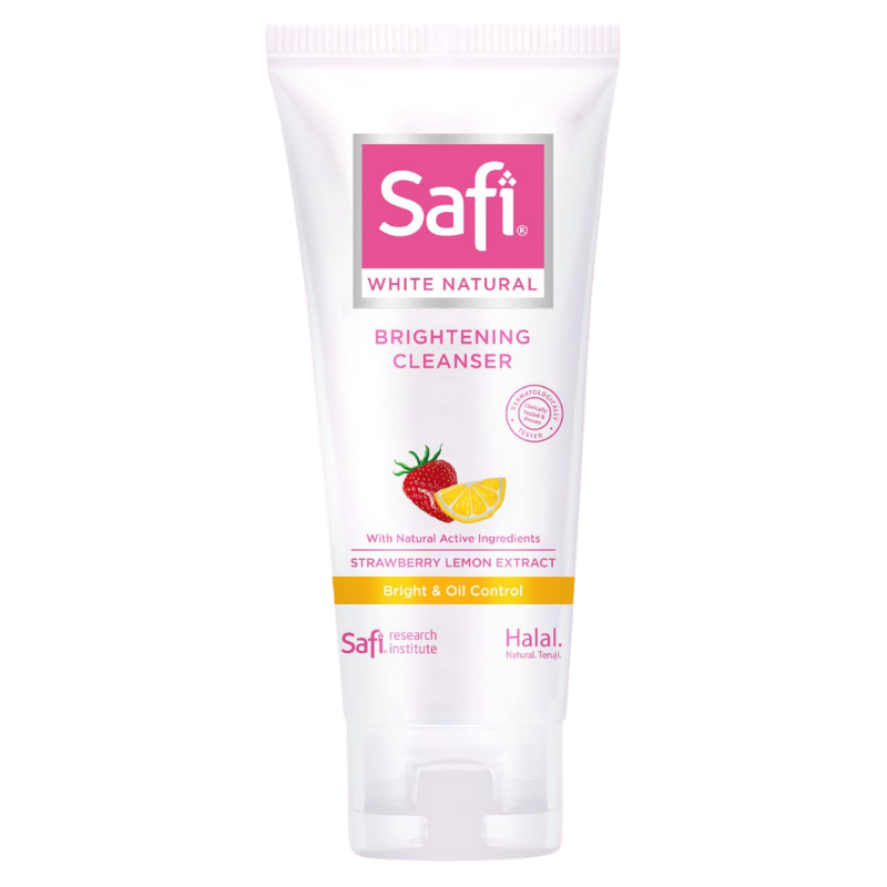 White Natural Brightening Cleanser Strawberry Lemon