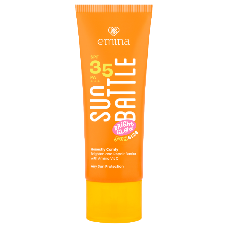 Sun Battle Bright Glow Honestly Comfy Brighten & Repair Barrier Airy Sun Protection SPF 35 PA+++