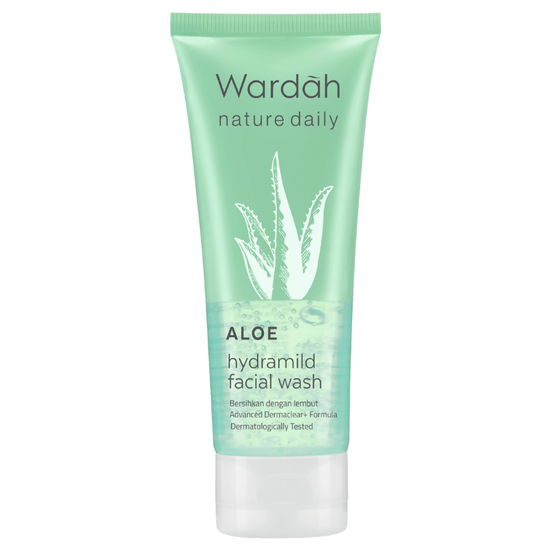 Skincare untuk Remaja Wardah Nature Daily Aloe Hydramild Facial Wash - Abby and Gail Beauty Store